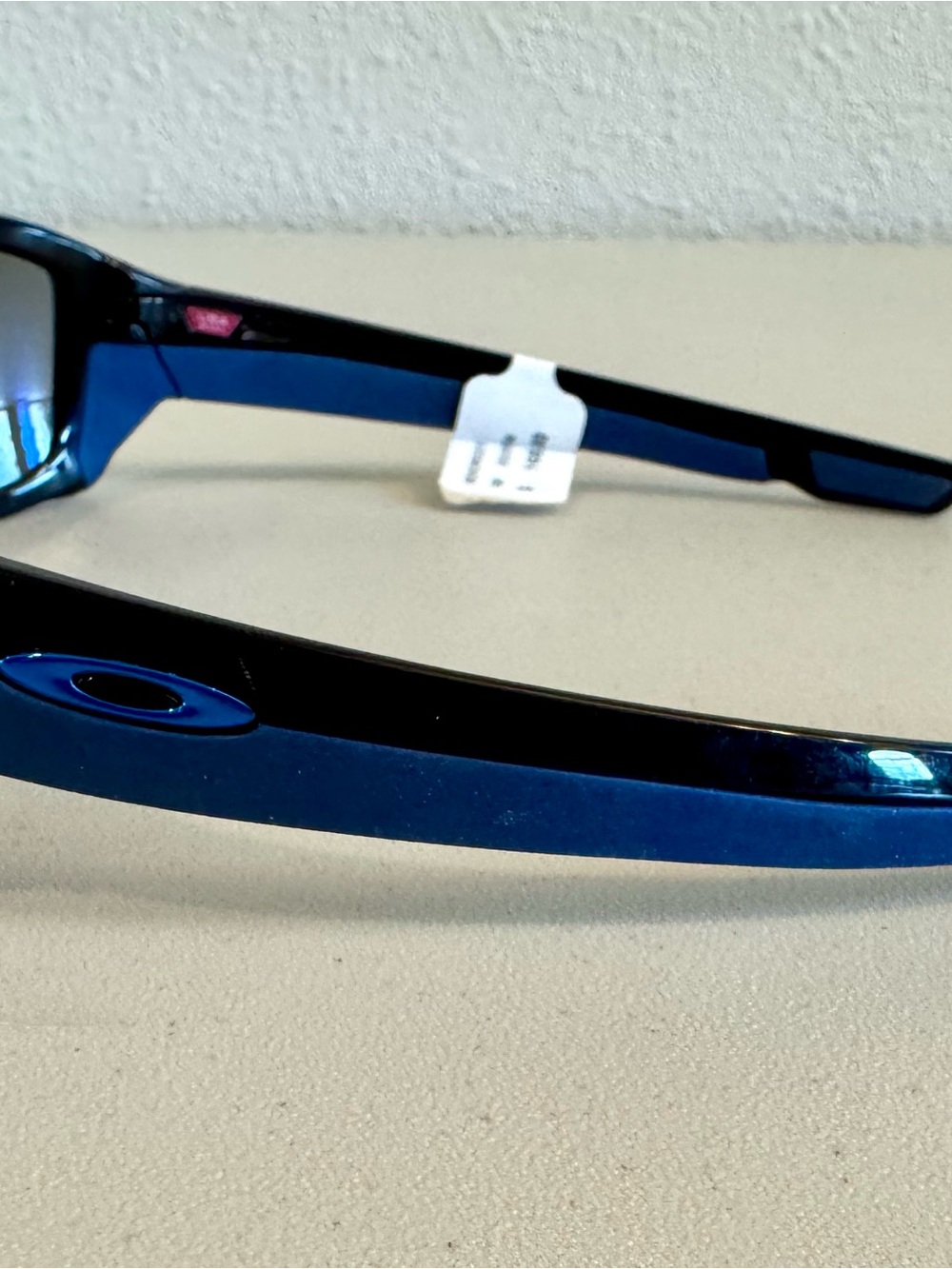 New men’s Oakley Straighlink sunglasses OO9331-04 black and blue frames lenses - Picture 3 of 11